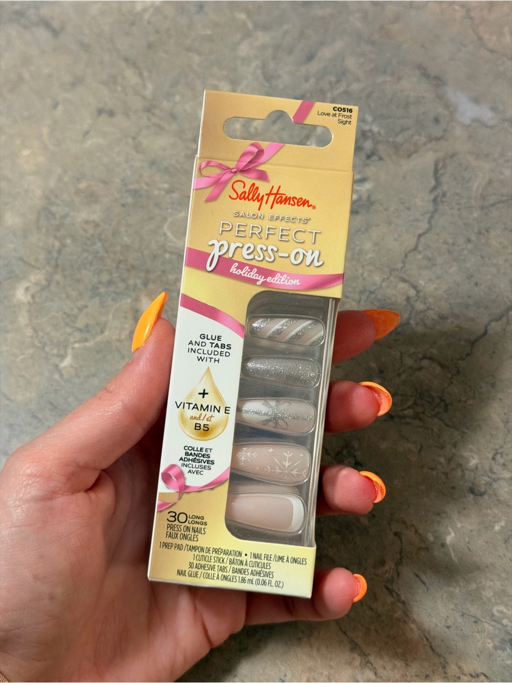 Sally Hansen Salon Effects Perfect Press-Ons, Love at Frost Sight